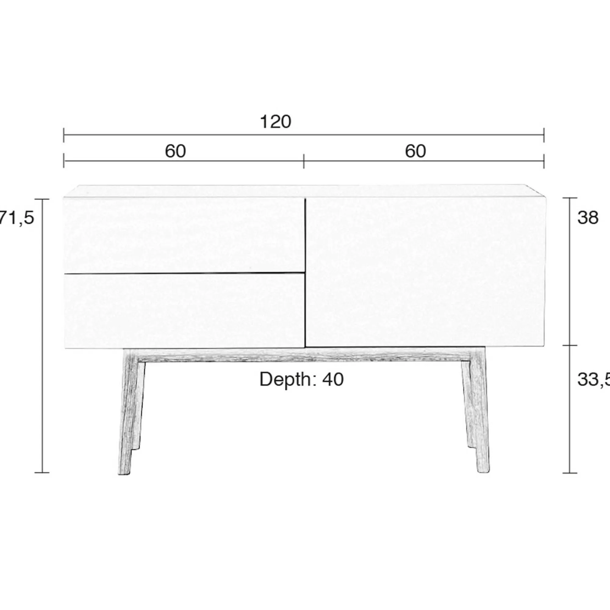 Zuiver Sideboard High On Wood^Depot Sale